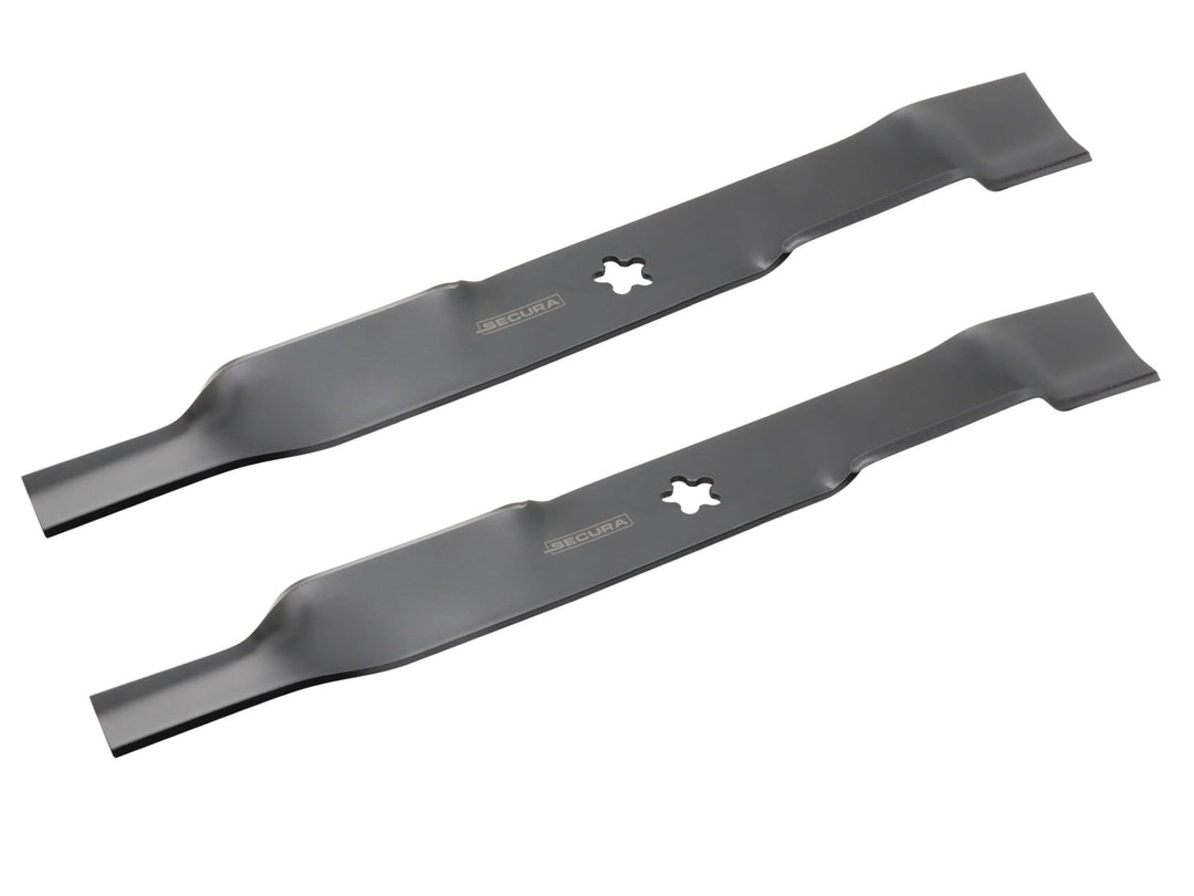 SECURA 2x 49cm Messer Set kompatibel mit Husqvarna Electrolux LT LTH AYP 100 112 120 125 131