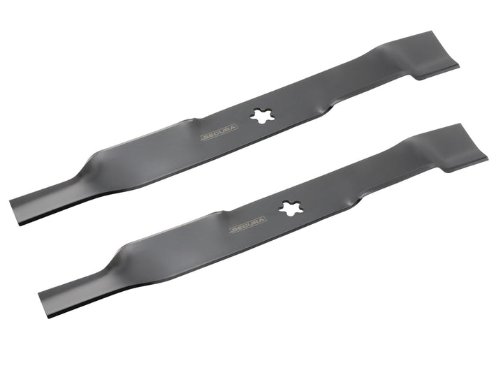 SECURA 2x 49cm Messer Set kompatibel mit Husqvarna Electrolux LT LTH AYP 100 112 120 125 131