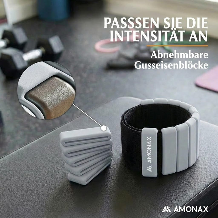 Amonax Gewichtsmanschetten Ankle Weights Set, Fitness Gewichte Für Beine Und Arme, 2x0,5kg Gewichte