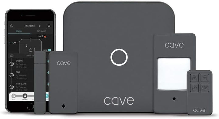 Veho Cave smart Home Security Höhlen-Starter-Set., Höhlen-Starter-Set.