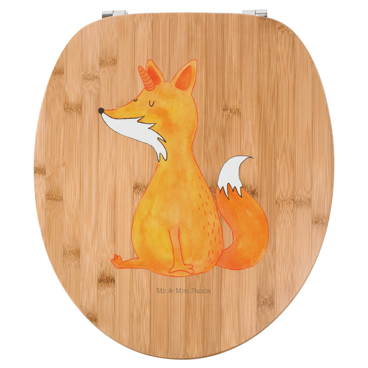 Mr. & Mrs. Panda Motiv WC Sitz Fuchshörnchen - Geschenk, Einhorn, Toilettendeckel, Einhorn Deko, Ein