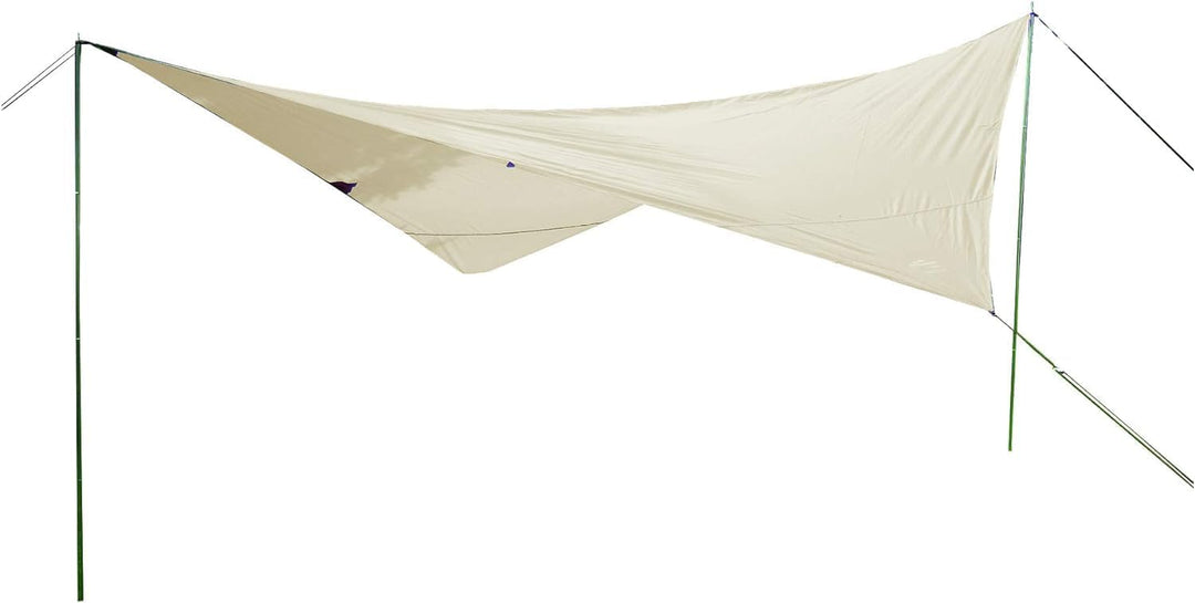 EXPLORER® Sonnensegel 3x4m rechteckig wasserabweisend mit Stangen, Leinen und Heringen Sonnenschutz