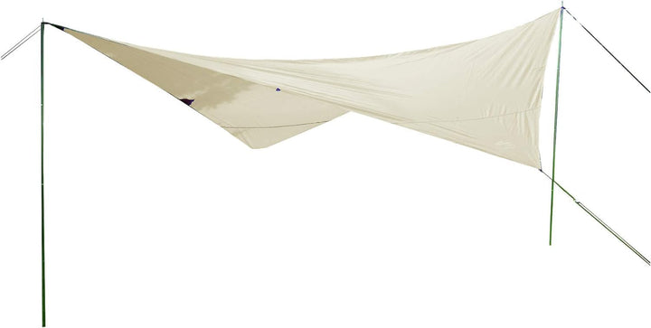 EXPLORER® Sonnensegel 3x4m rechteckig wasserabweisend mit Stangen, Leinen und Heringen Sonnenschutz