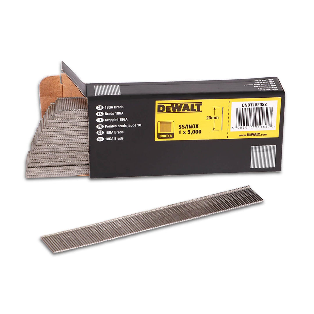 Dewalt BT-Stifte DNBT1840SZ (18 GA, Stauchkopf Edelstahl, Typ 0°, Drahtmass: 1,25 x 1,0 mm, 40mm Län