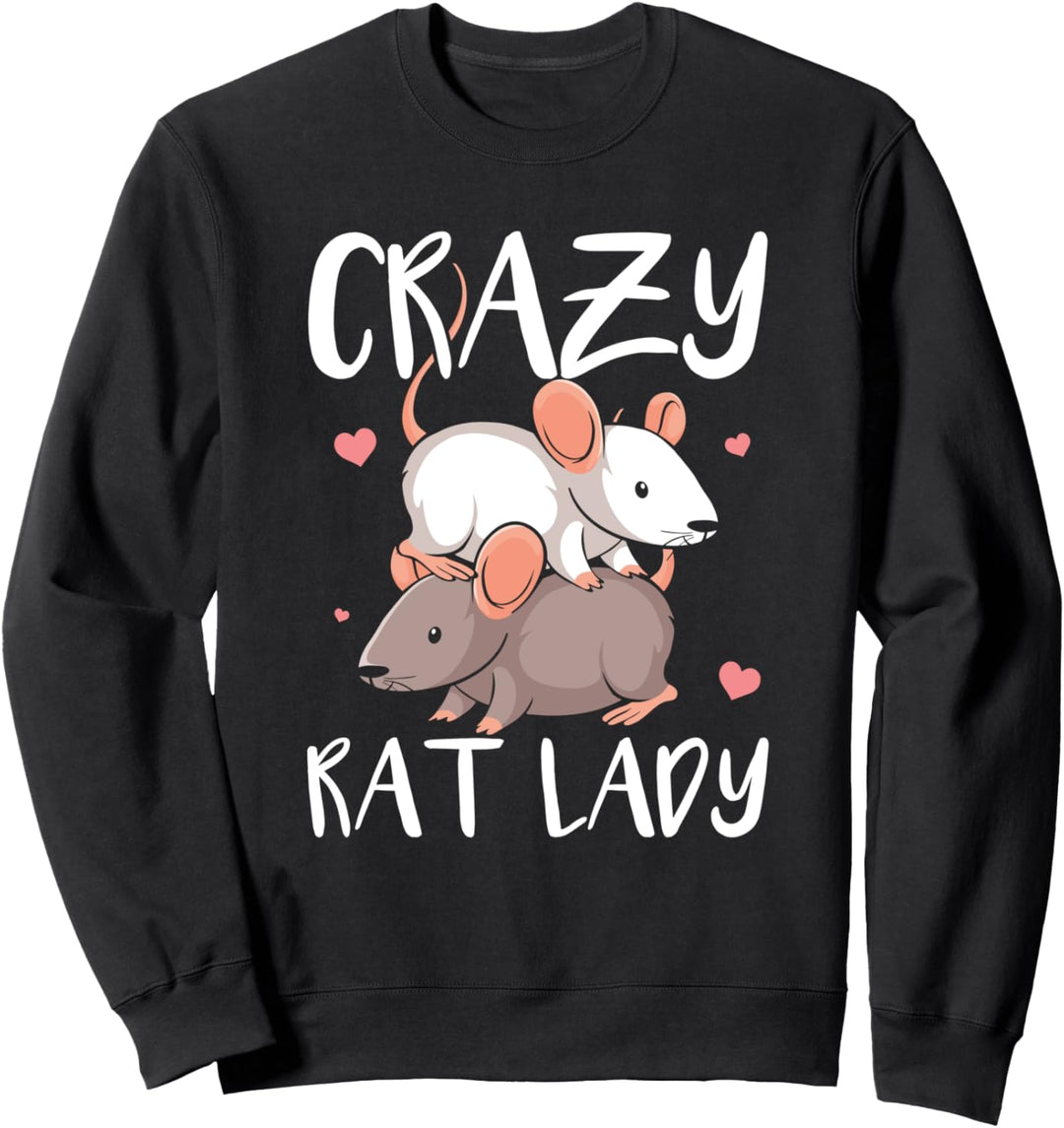 Ratte Haustier Sprüche | Hausratte Nagetiere Geschenkidee Sweatshirt