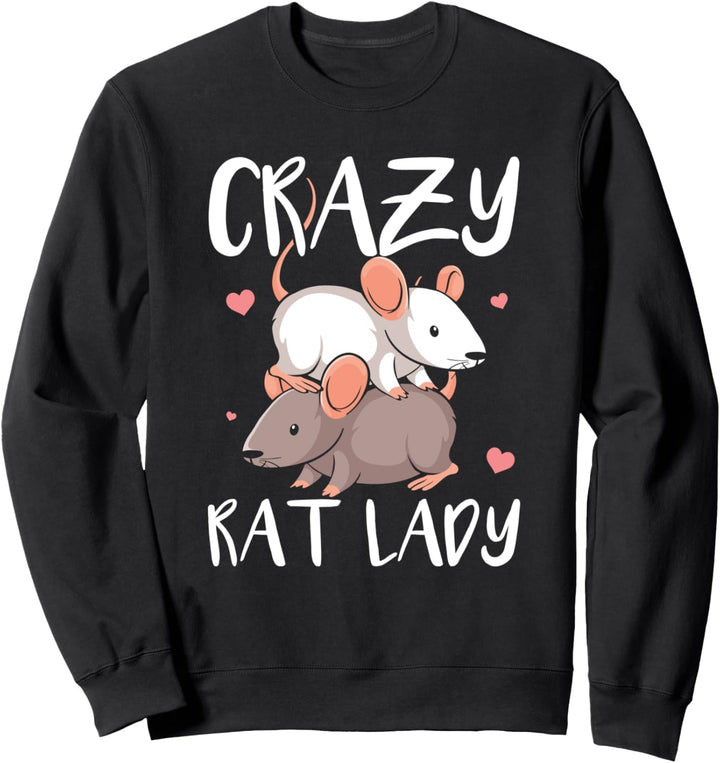 Ratte Haustier Sprüche | Hausratte Nagetiere Geschenkidee Sweatshirt