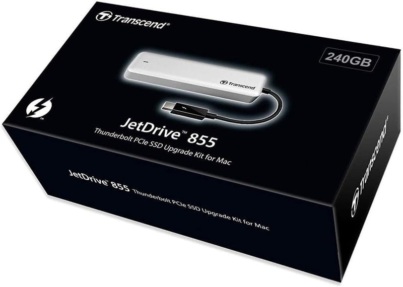 Transcend 240 GB Highspeed JetDrive Thunderbolt PCIe™ Gen3 x4 Portable SSD Speichererweiterung für M