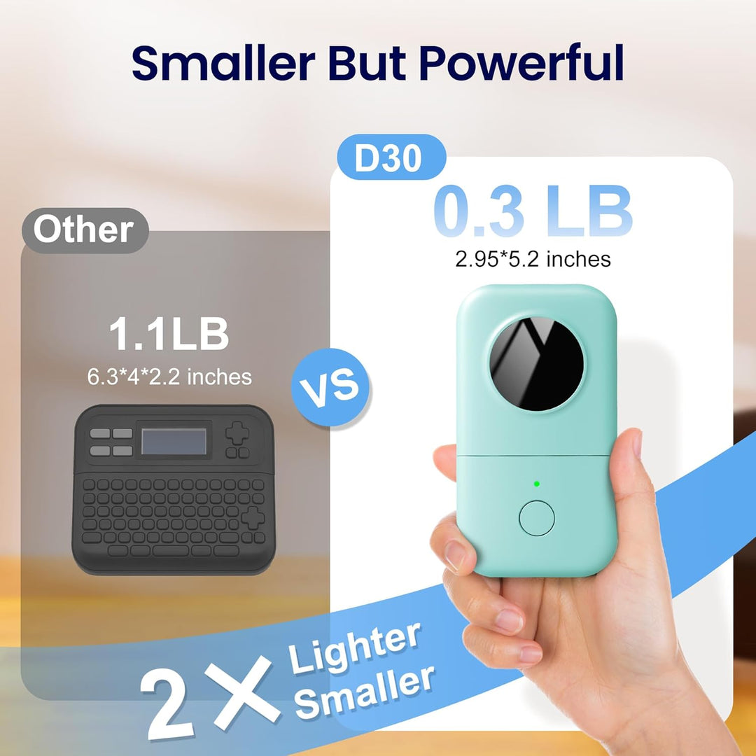 Phomemo D30 Bluetooth Etikettendrucker-Tragbarer Mini Thermo Bluetooth Etikettendrucker-Einfache Ver