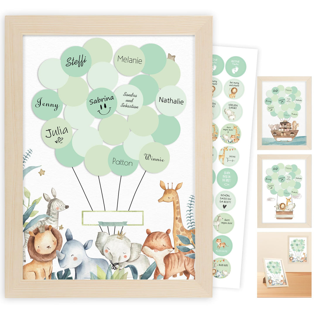 Gästebuch, Personalisierte Baby Geschenk Mädchen Junge,Dekoration für Baby Kleinkinderzimmer,Geschen