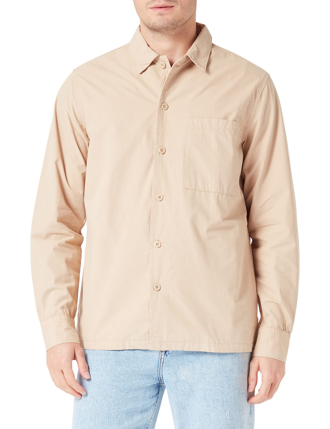United Colors of Benetton Herren Hemd S Beige 99a, S Beige 99a