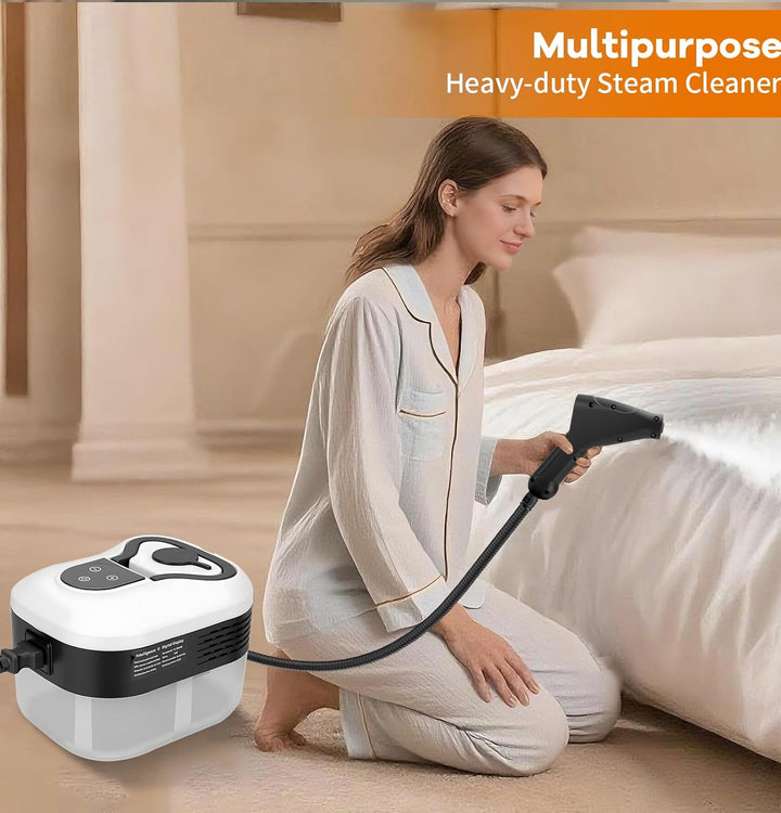 2500W Handheld-Dampfreiniger mit 4,5 Bar Druck – 1200ml Wassertank, 6 verstellbare Dampfstufen, 15s