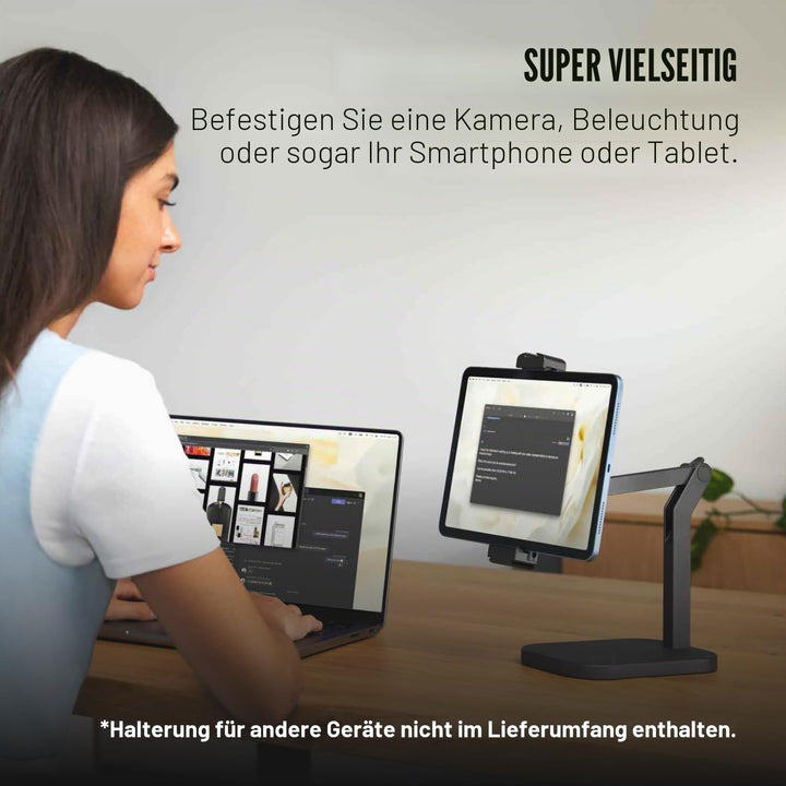 Elgato Wave Desk Stand – Verstellbarer Mikrofonständer, kompatibel, HyperX, Rode, Fifine, Shure und