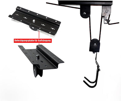 Fahrradlift Flaschenzug 60KG, Fahrrad Deckenhalterung, Fahrradhalterung Seilzug Für fahrräder und E-