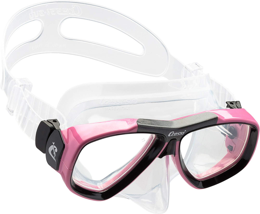Cressi Focus - Schnorchelmaske, Einstellbar Schnorchelset Erwachsene, Taucherbrille Kinder und Tauch