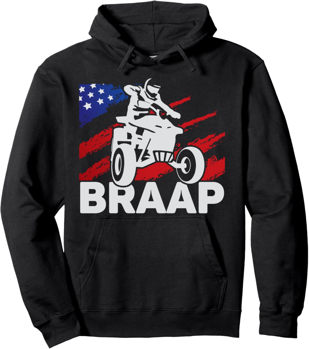 Braap Quad ATV Pullover Hoodie