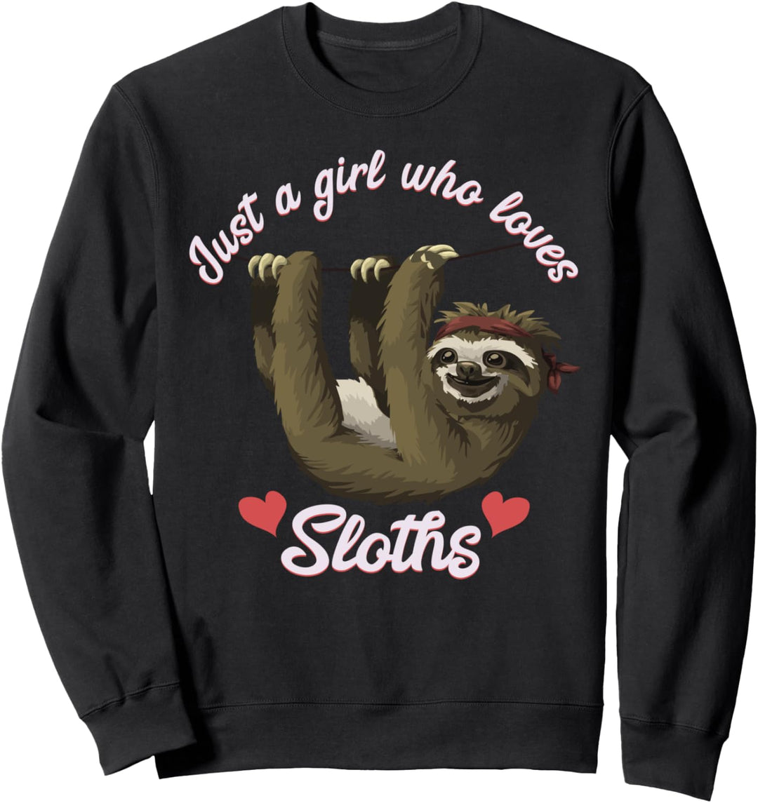 Faultier-Geschenk für Mädchen die Faultiere lieben Sweatshirt