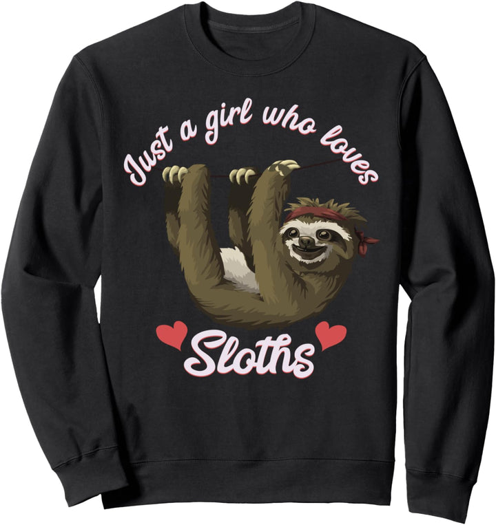Faultier-Geschenk für Mädchen die Faultiere lieben Sweatshirt