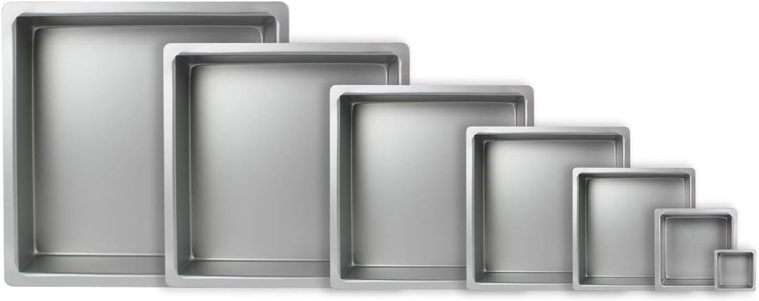 PME Quadratische Backform aus eloxiertem Aluminium, 356 x 356 x 76 mm, 35 x 35 x 7.5 cm, 35 x 35 x 7