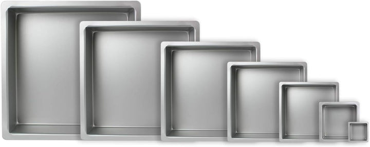 PME Quadratische Backform aus eloxiertem Aluminium, 356 x 356 x 76 mm, 35 x 35 x 7.5 cm, 35 x 35 x 7