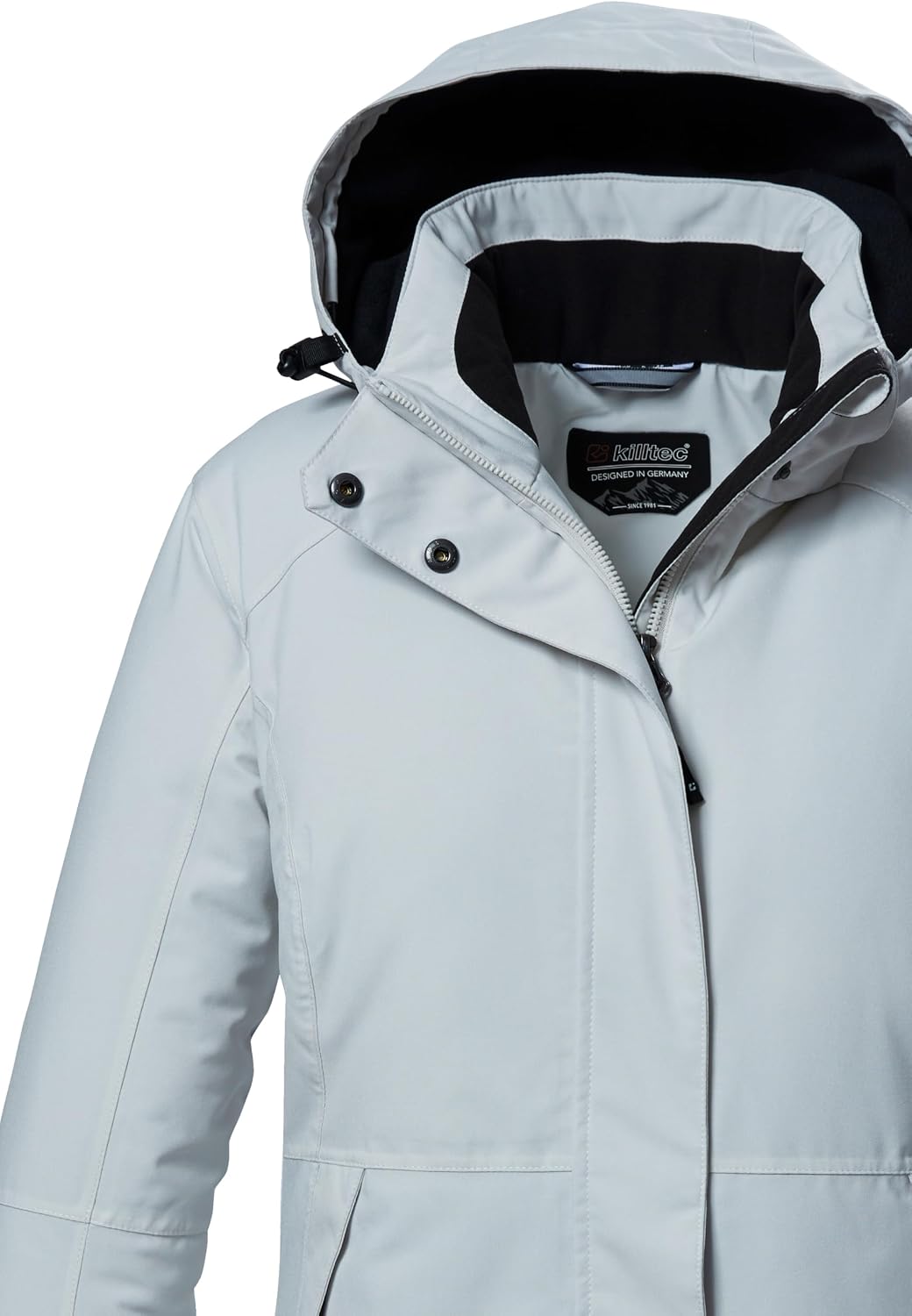 Killtec Damen Kow 37 Wmn Jckt Funktionsjacke/Outdoorjacke mit abzippbarer Kapuze (1er Pack) 40 cloud