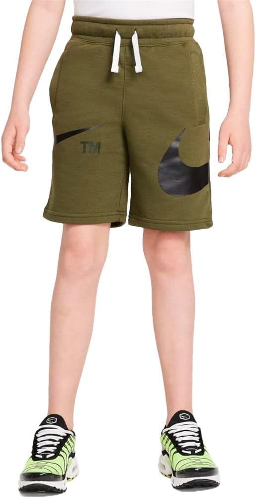 NIKE B NSW Swoosh Shorts Kurze Hose, grün, 16 años