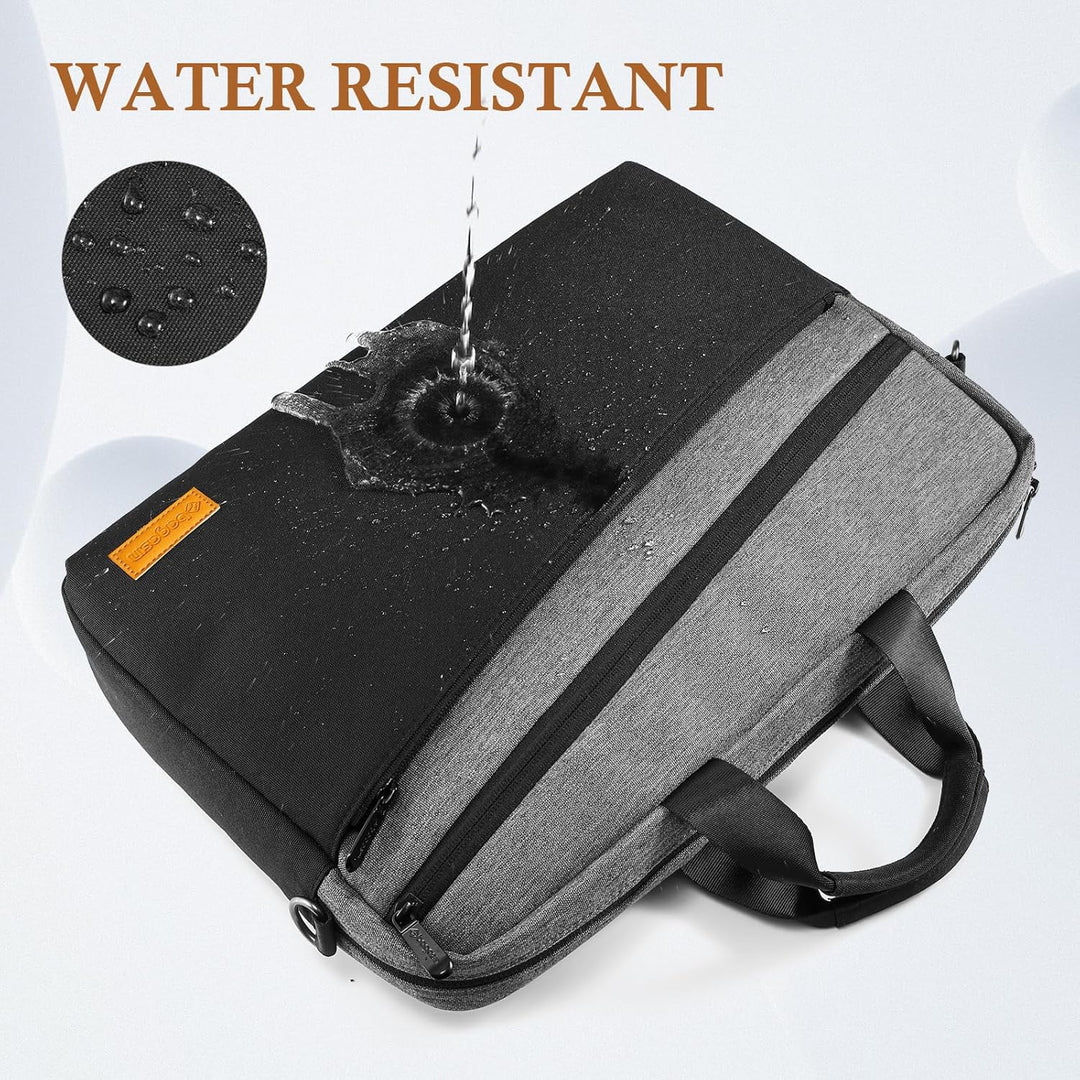 bagasin Laptoptasche Laptop Aktentasche Passt bis zu 17 17,3 Zoll Laptop Erweiterbare Wasserdichte S
