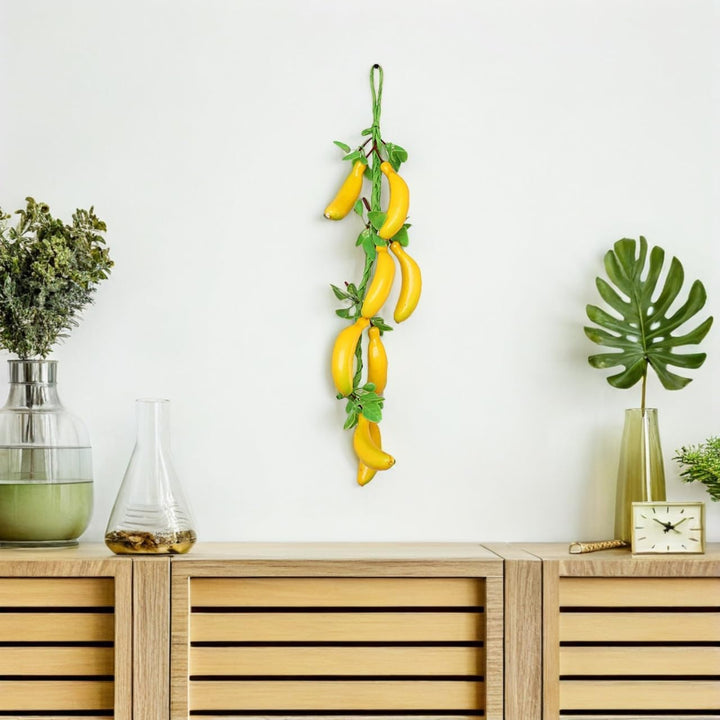 4 Stück Künstliche Bananen Hängespiesse - Simulierte Obstdekoration Für Fotografie Und Partys - Real
