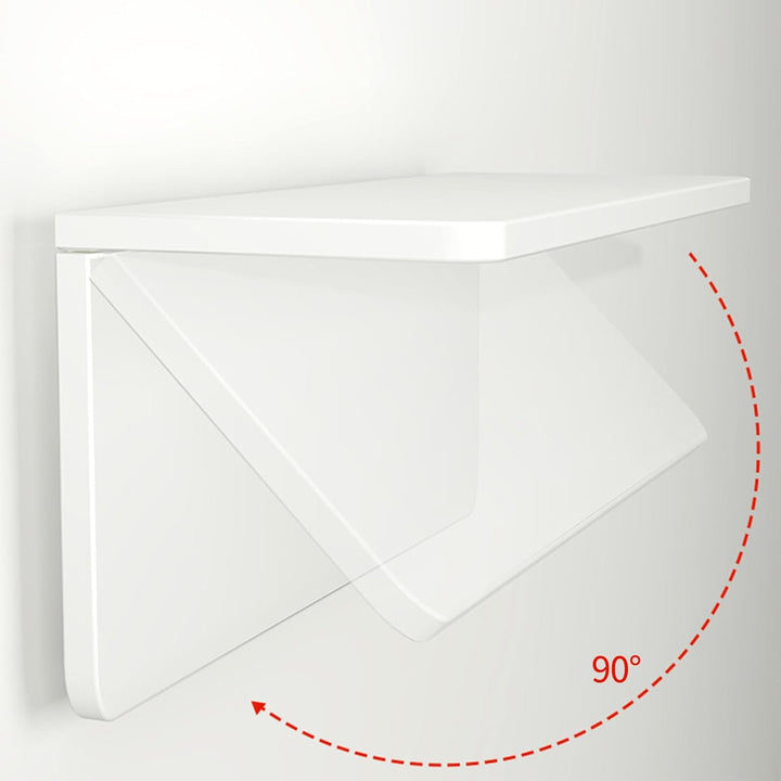 MENGDA Wandklapptisch, 80x50cm, Weiss, Minimalistischer Schreibtisch für Küche und Büro, Klappbar, M