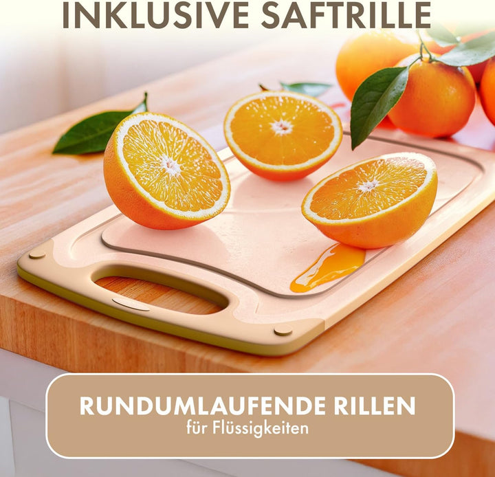Blumtal Frühstücksbrettchen Kunststoff 25x15 cm im 6er Set - Brettchen spülmaschinenfest - Frühstück