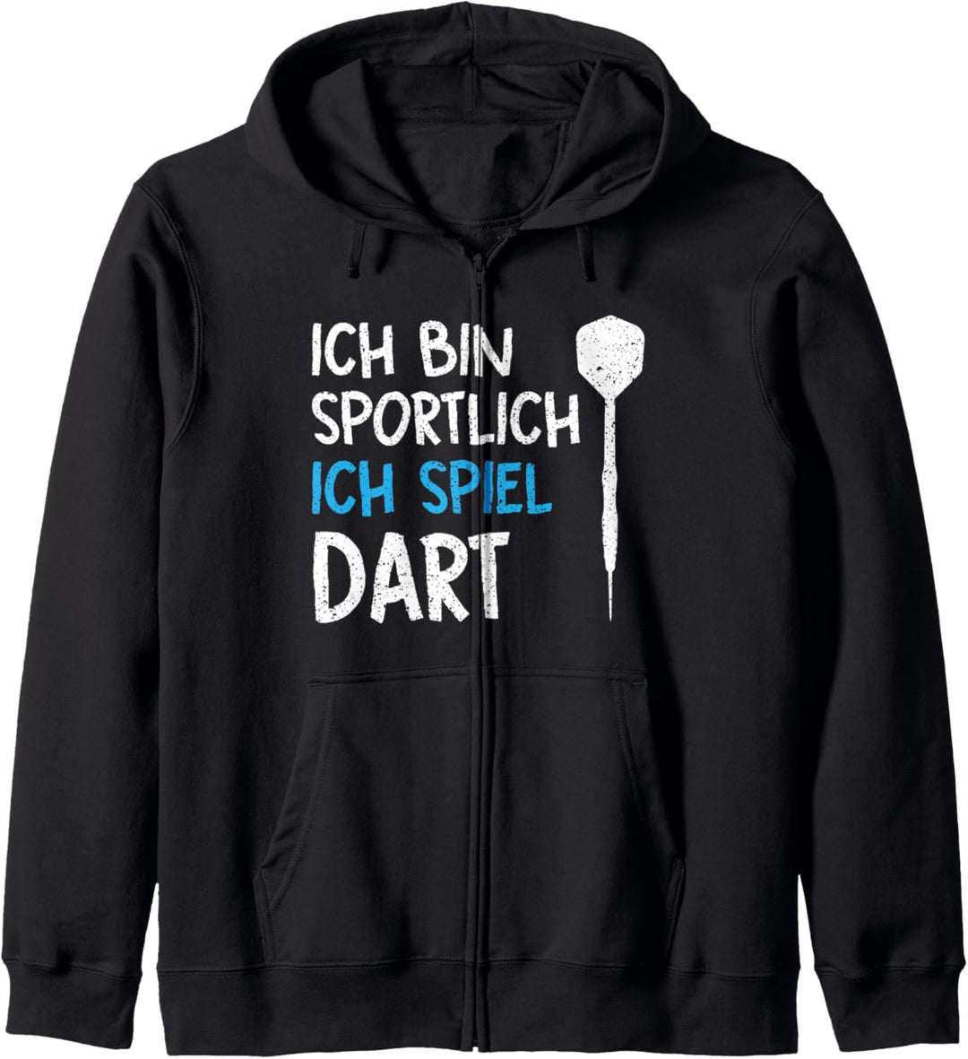 Ich Bin Sportlich Ich Spiel Dart Dartpfeil Dartspieler Kapuzenjacke