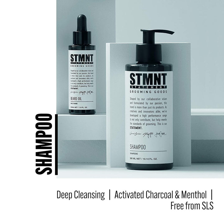 STMNT STATEMENT GROOMING GOODS Shampoo | Mit Aktivkohle & Menthol | Entfernt effektiv Produktablager
