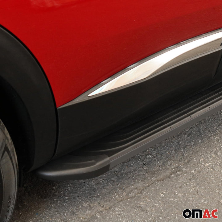 OMAC Trittbretter Seitenschweller kompatibel mit Range Rover Sport 2005-2013 Aluminium Schwarz APA /