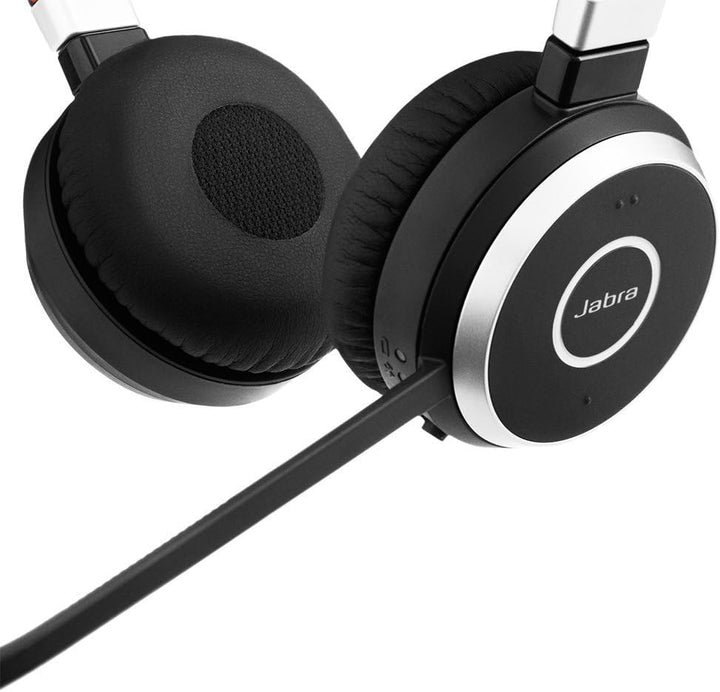 Jabra Evolve 65 Wireless Stereo On-Ear Headset – Microsoft zertifizierte Kopfhörer mit langer Akkula
