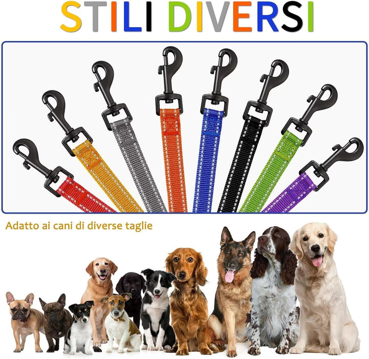 COMSLE Schleppleine für Hunde, 3m / 5m / 10m / 15m / 20m Robuste Lange Hundeleine Reflektierend Trai