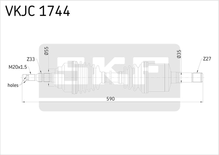 SKF VKJC 1744 Antriebswelle