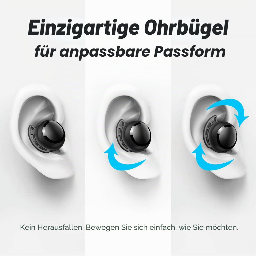 Tribit Bluetooth Kopfhörer, In Ear Kopfhörer Kabellos Bluetooth 5.3, Touch Control Kopfhörer mit 4 M