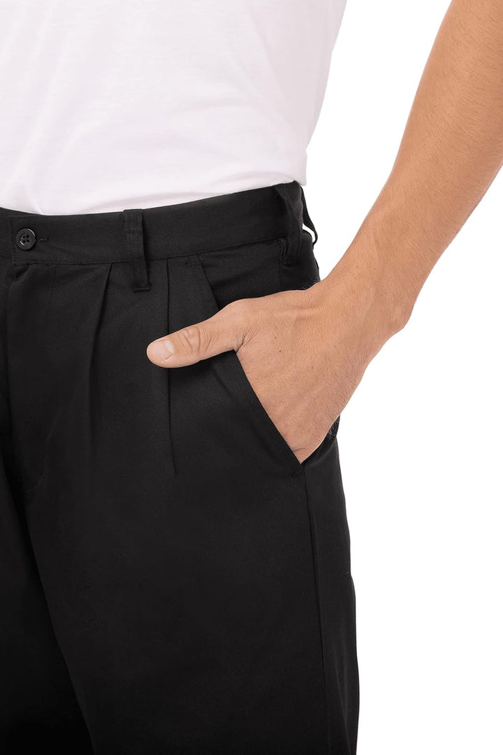 Chef Works Herren Basic Chef Hose, Schwarz, 32, 32