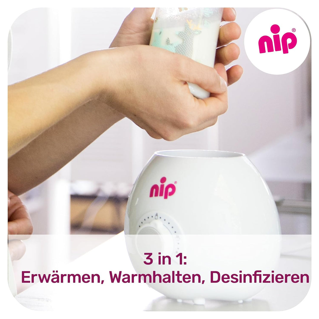 nip Babykostwärmer: Zuverlässiger & schonender Flaschenwärmer für alle Babyflaschen & Gläschen, BPA-