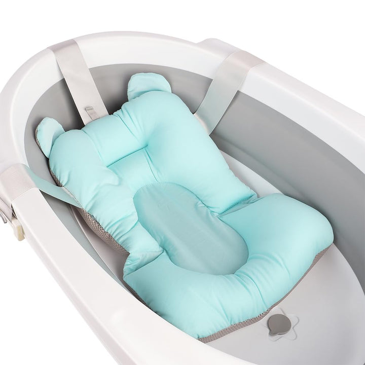 ☑Faltbare Badewanne mit Duschmatte und hohem Ständer, freistehende Badewanne für Neugeborene, Badewa