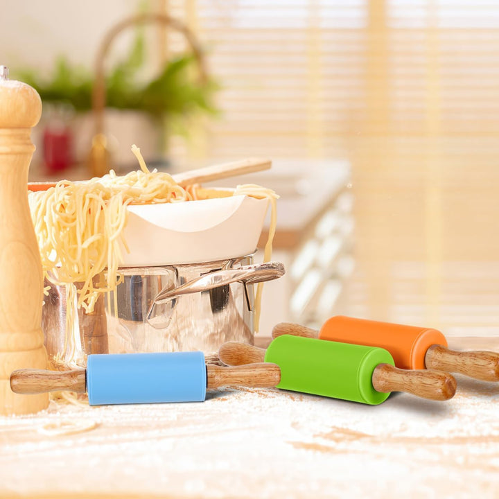 STOBOK Kinder Nudelholz Silikon Teigroller Kompakt Grösse Ergonomisch Leicht Zu Halten Für Backen Un
