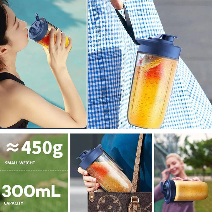 Mini-Mixer für Milchshakes und Smoothies, USB Wiederaufladbarer 6-Klingen-Fruchtsaftbecher, Tragbare