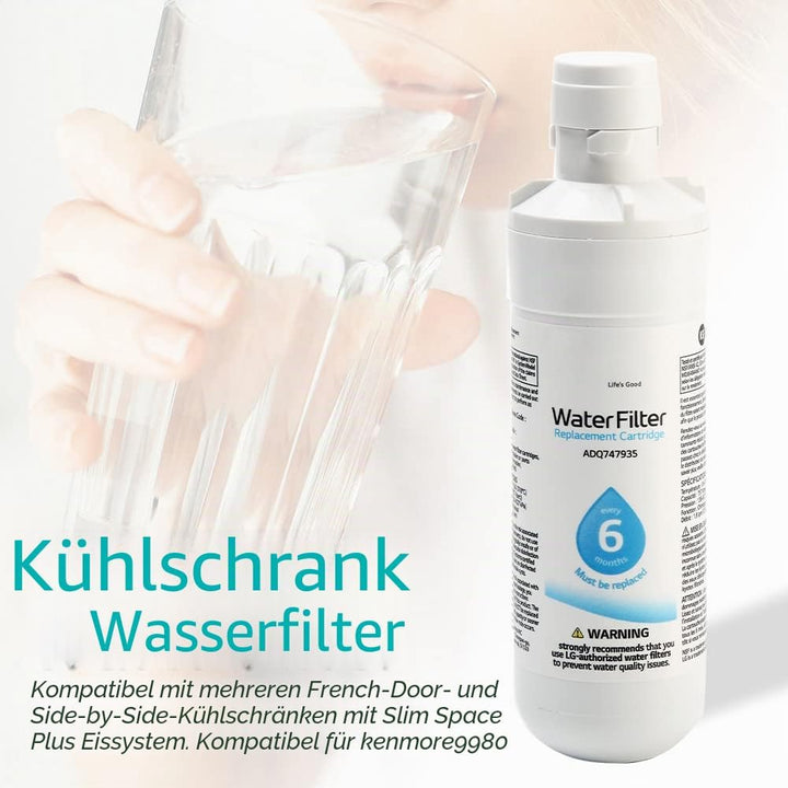 SUNERLORY Kühlschrank-Wasserfilter, LT1000p, Ersatz für Kenmore9980, 300 Gall-Kapazität, Ersatz-Kühl