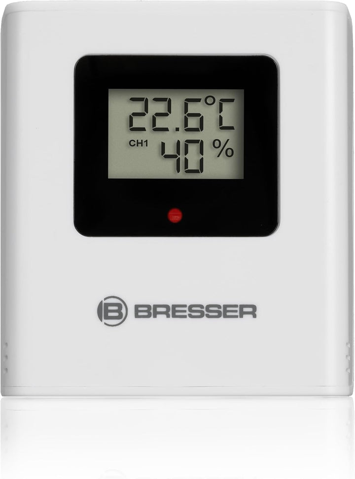 Bresser 7000023 Wetterstation Funk mit Aussensensor Thermo Hygro Quadro NLX mit 4 unterschiedlichen