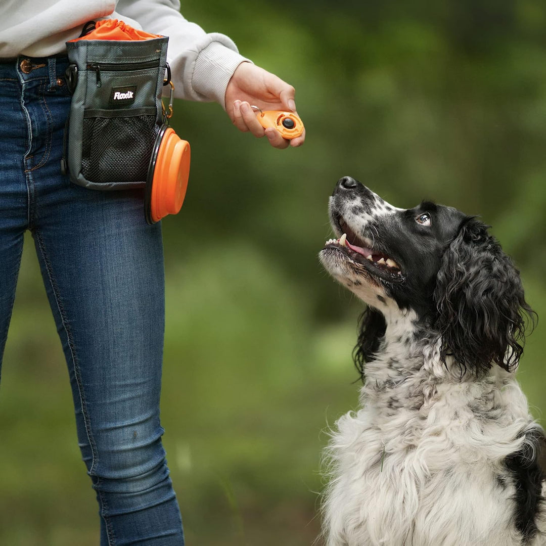 Floxik Premium Futterbeutel | praktischer Allrounder Leckerli-Beutel für Hunde | Leckerlie-Tasche fü
