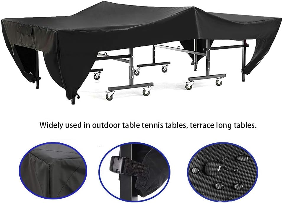 Jenngaoo Tischtennis Tischdecke, Faltbare Tischtennis Tischschutzhülle Polyester Wasserdicht Staubdi