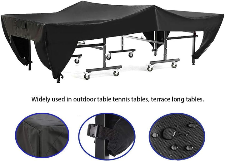 Jenngaoo Tischtennis Tischdecke, Faltbare Tischtennis Tischschutzhülle Polyester Wasserdicht Staubdi