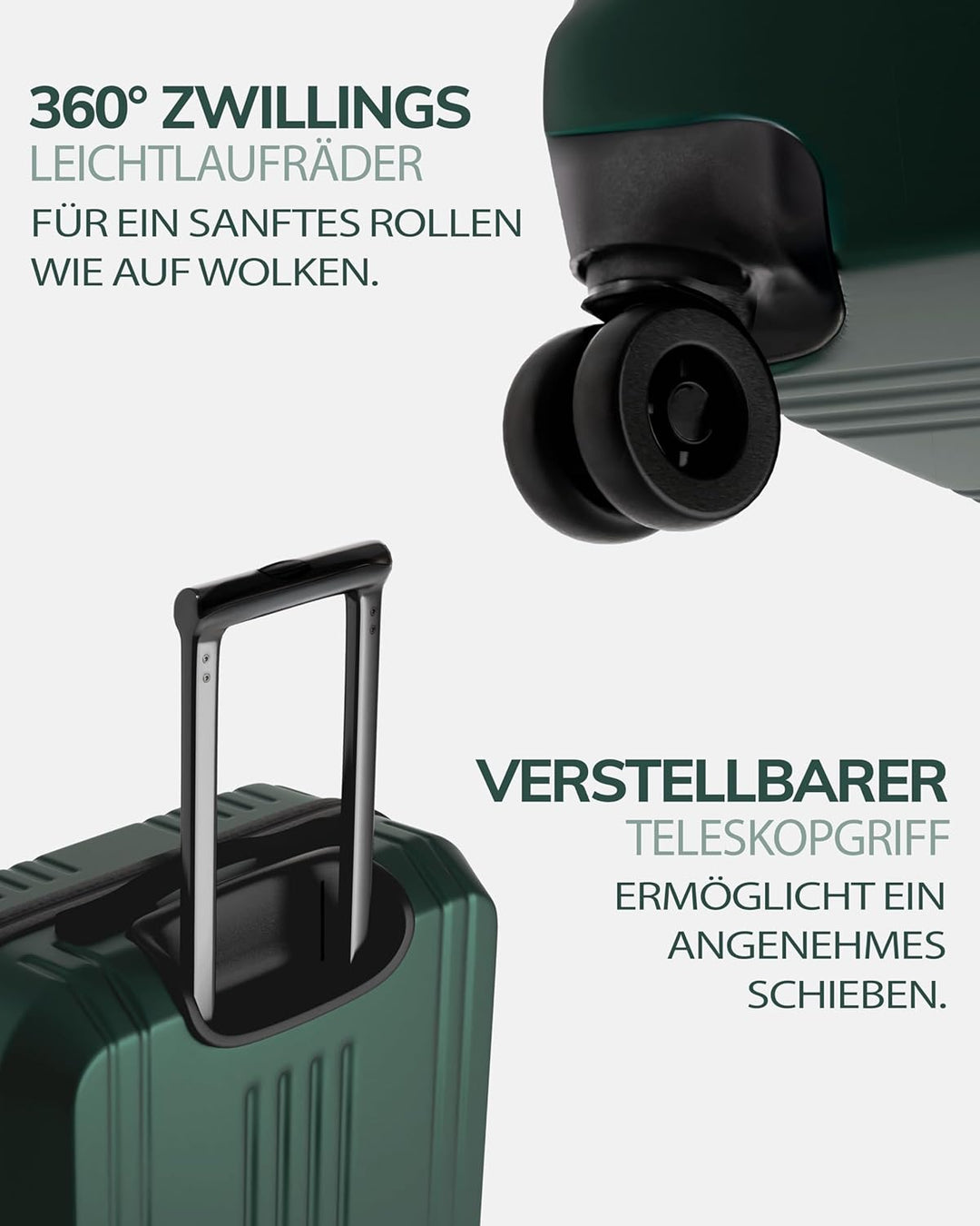 FERGÉ XL Grosser Koffer Hartschale mit TSA Schloss Cannes Rollkoffer Reise-Koffer 77 cm Hartschalenk