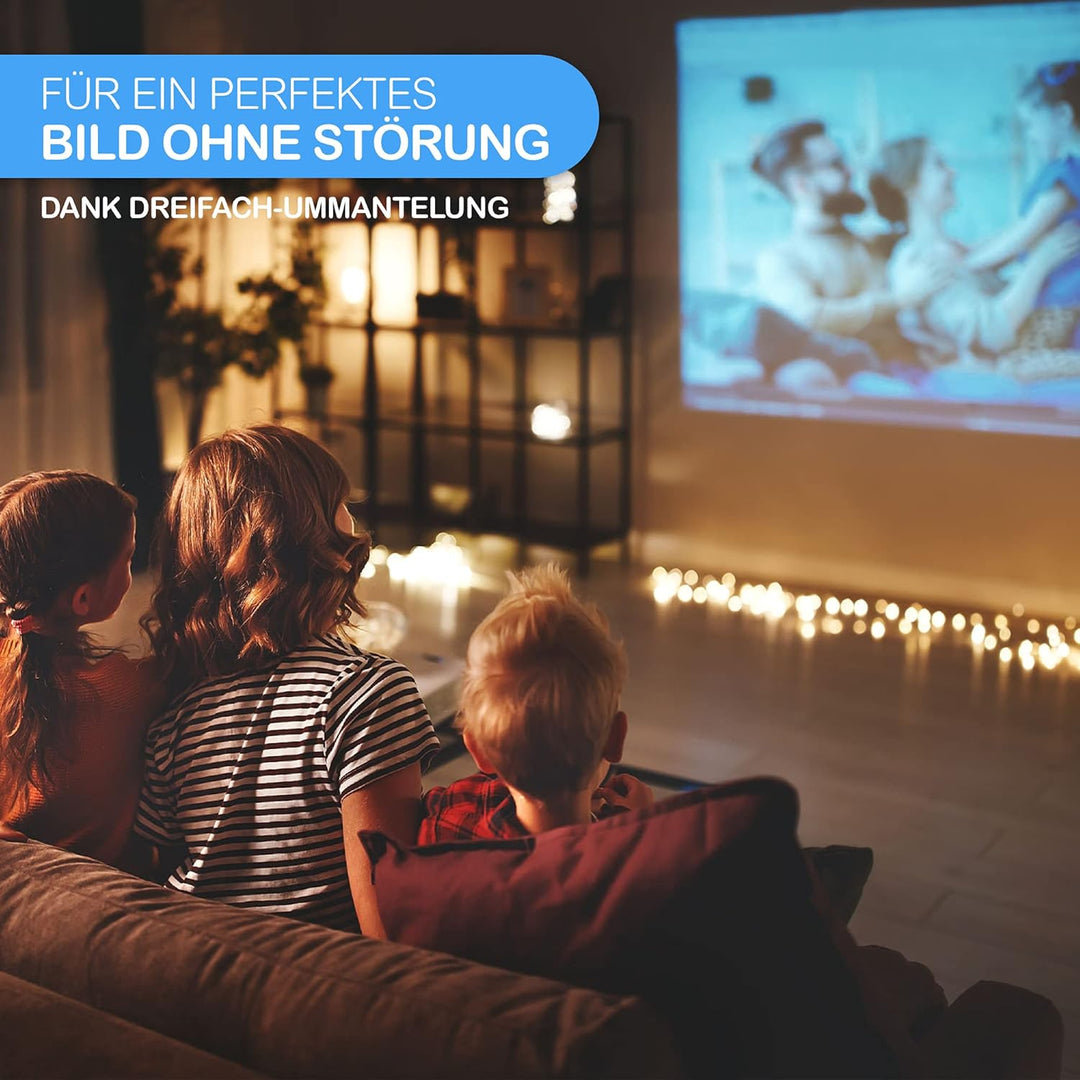 Ultra HDTV 8K HDMI-Kabel - 15m, Glasfaser, Ultra High Speed HDMI 2.1 (48 Gbps), 8K@60Hz &amp; 4K@120Hz -