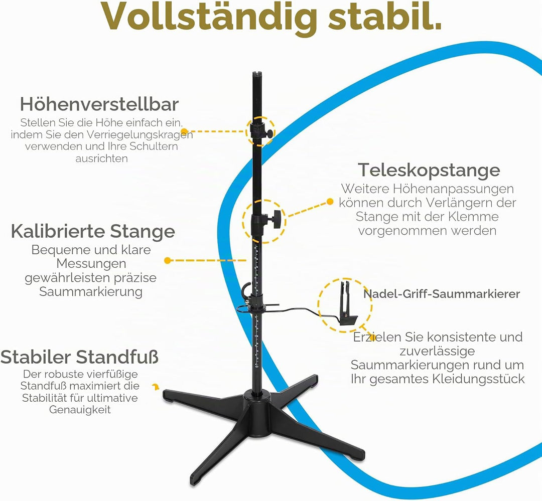Adjustoform FG305 Sew Simple Schneiderpuppe, Nähpuppe, 8 verstellbare Teile, Grössen 44 bis 50, Medi