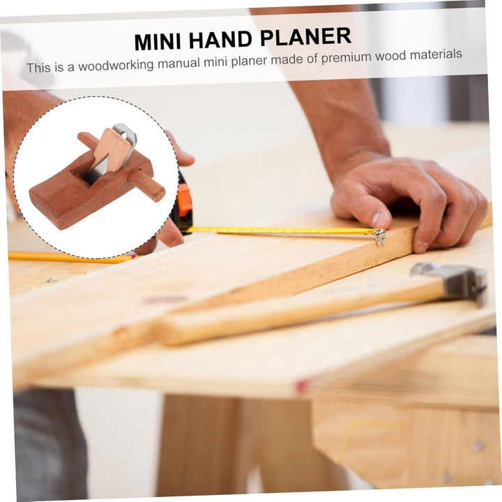 jojofuny Kleiner Handhobel Holzhandhobel Mit Verstellbarer Klinge Flache Hobelbreite 95mm Leichtes H